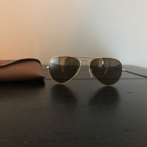 RayBan polarized aviator sunglasses